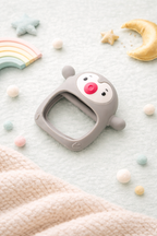 Cute Penguin Silicone Baby Teether Toy | Food-Grade Soft Sensory Chew for Toddlers