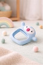 Cute Penguin Silicone Baby Teether Toy | Food-Grade Soft Sensory Chew for Toddlers
